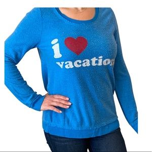 Chaser i ❤️ vacation lightweight sweatshirt